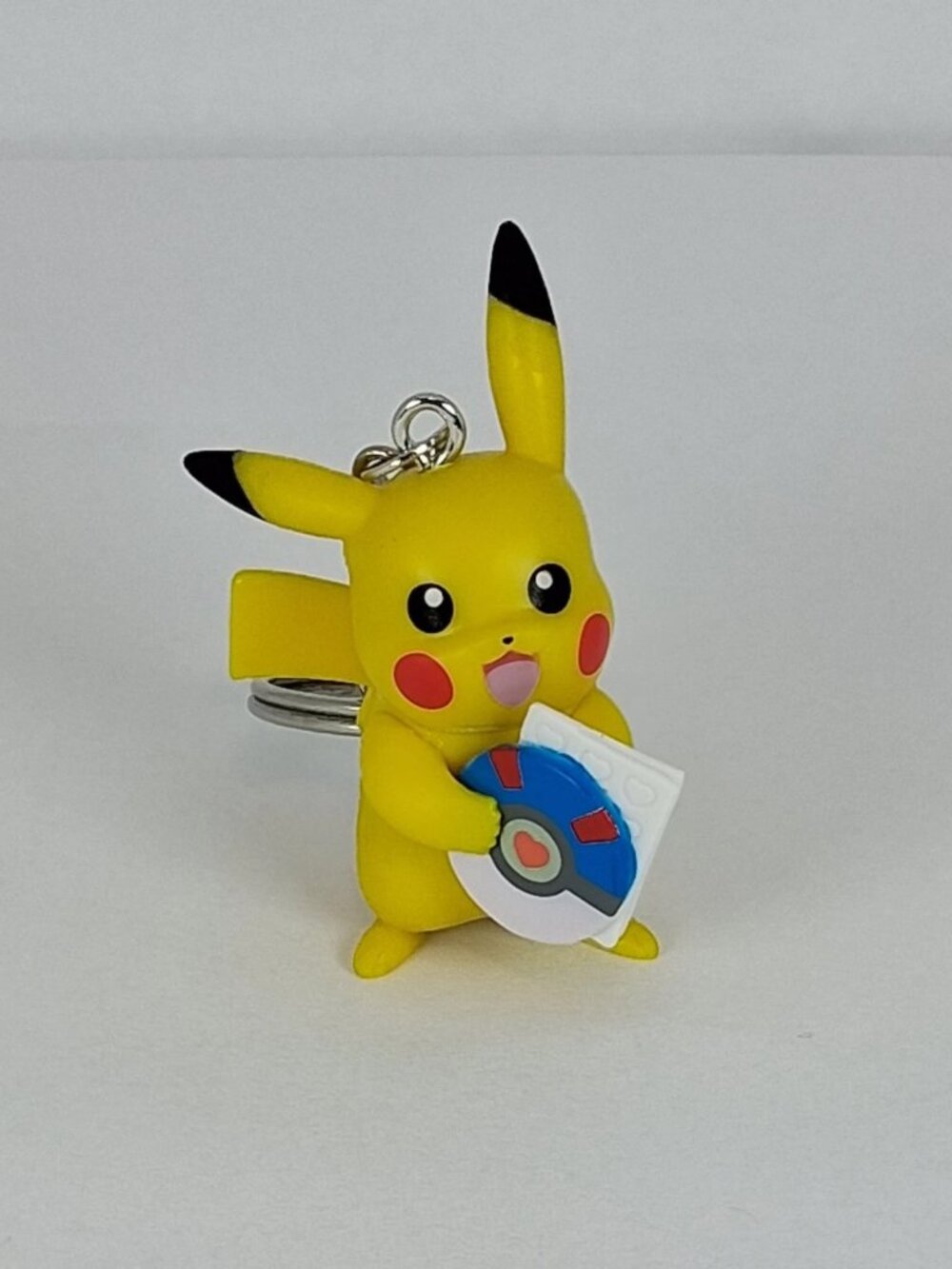 Yellow Electric Mouse, Blue Ball Figure Keychain, Backpack Charm, Keyring